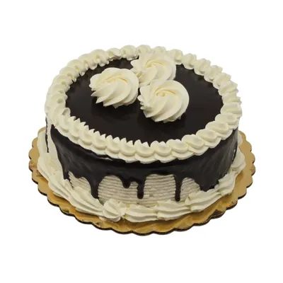 7 Inch Shadow Cake (Black And White Cake