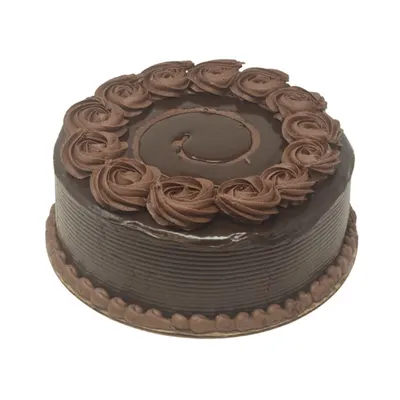 10 Inch Cake Round Chocolate Fudge