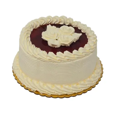 8 Inch Cake Round Strawberry Short