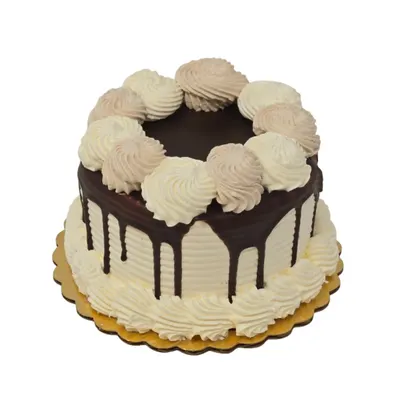5 Inch Cake Round Black And White Shadow