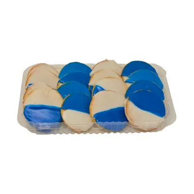 Mini Blue And White Cookies 16Ct