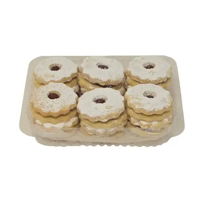 Linzer Tart Cookies Raspberry 12Ct