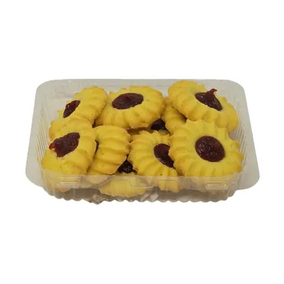 Flower Cookies Raspberry 12Ct