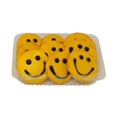 Soft Smiley Face Cookies 9Ct