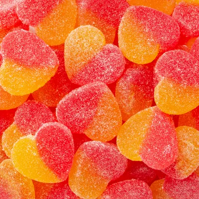 Gummie Peach Hearts