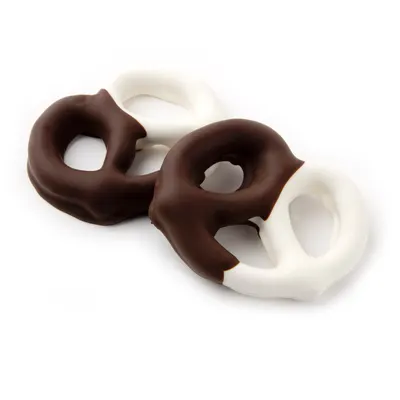 Chocolate Pretzels Black And White