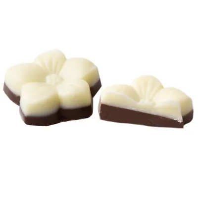 Two Tone Flower Chocolate Truffle