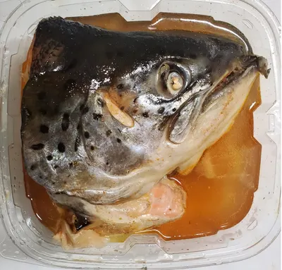 Cooked Fish Head - Scottish Salmon