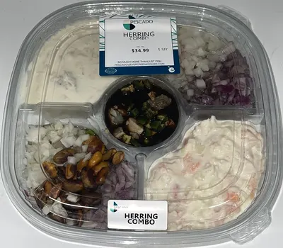 Herring Combo Platter- 5 Sectional