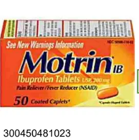 Motrin Ib Tablets 50 Ct.