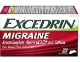 Migraine Acetaminophen Pain Reliver Caplets 24 ct