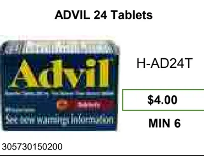 Ibuprofen Pain Reliever/Fever Reducer Tablets 24 ct