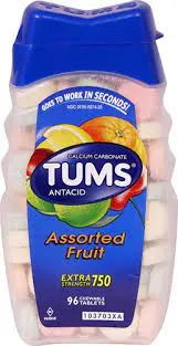 Assorted Fruit Chewable Tablets 96 ct