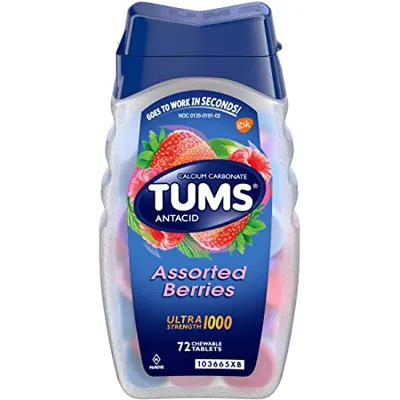 Assorted Berries Ultra Strength Chewable Tablets 72 ct