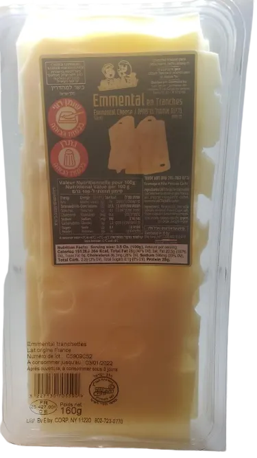 Sliced Emmental Francais Cheese