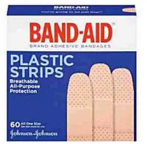 Adhesive Plastic Strips Band Aids 60 ct