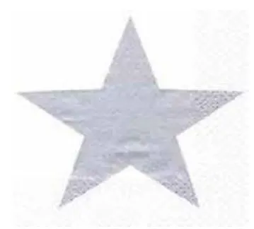Lunch Napkins Bright Star Silver