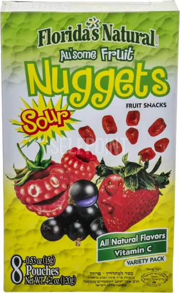 Nuggets Sour Fruit Snacks Variety Pack 8 pcs