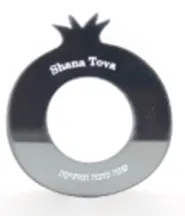 Napkin Ring Silver Pomegrante Acrylic