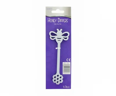 Honey Dippers Lucite Silver