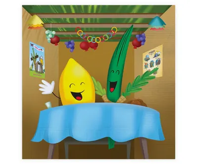 Sukkot Napkin Table Scene