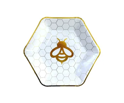 Paper Plate 7" Bee