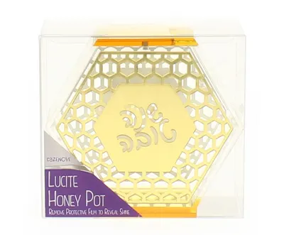 Honey Pot Lucite Hexagon