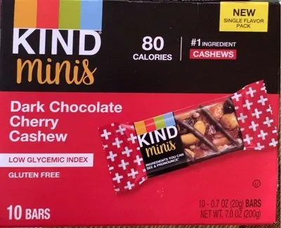 Dark Chocolate Cherry Cashew Bars 1 ct
