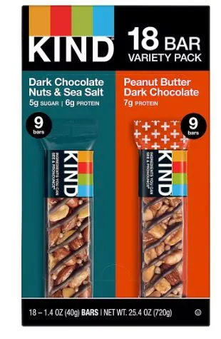 Kind Bar 18Pk Variety Pack Pb & Nss