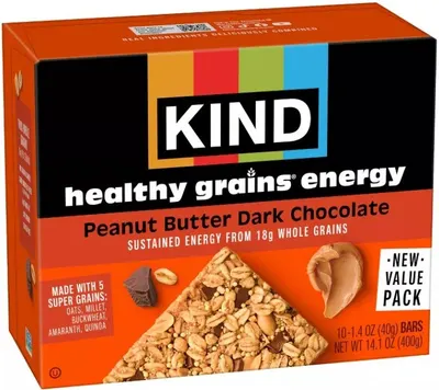 Healthy Grains Peanut Butter Dark Chocolate Bars 5 ct