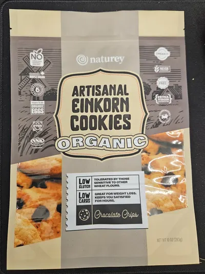 Organic Einkorn Chocolate Chip Cookies