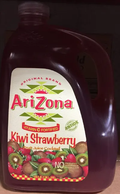 Kiwi Strawberry Fruit Juice Cocktail