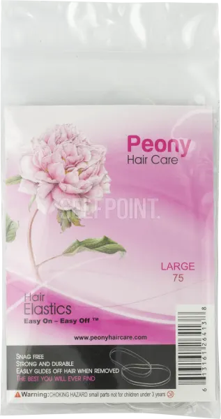 Clear Hair Elastics Large