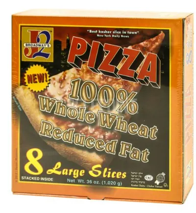 100% Whole Wheat Reduced Fat Pizza 8 Large Slices