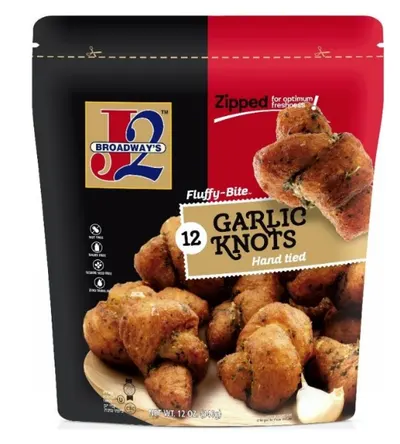 Zipped Garlic Knots Hand Tied Fluffy Bite