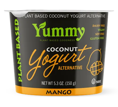 Plant Based Coconut Mango Yogurt Alternative