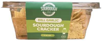 Dill & Garlic Sourdough Crackers