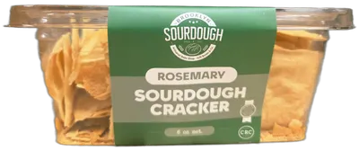 Rosemary & Garlic Sourdough Crackers