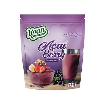 Unsweetened Acai Berry Pouches 4 ct