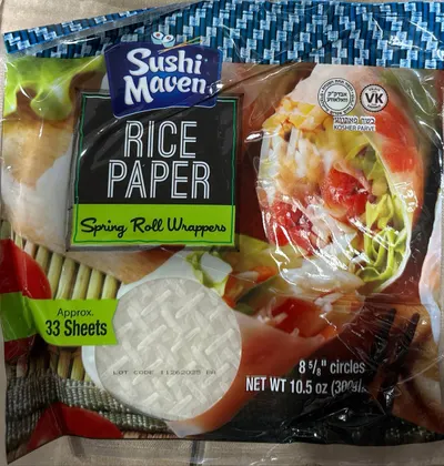 Rice Paper Spring Roll Wrappers 33 sheets