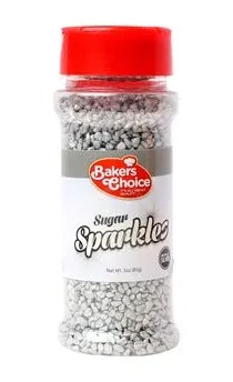 Metallic Silver Sugar Sparkles