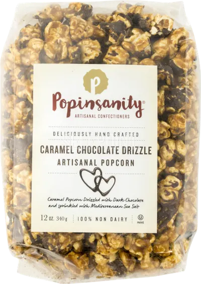 Caramel Chocolate Drizzle Artisanal Popcorn