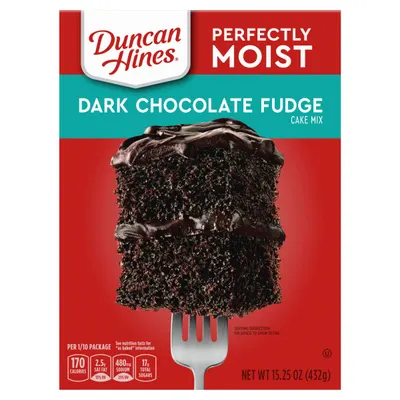 Classic Dark Chocolate Fudge Moist Cake Mix