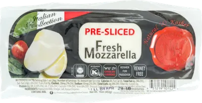 Fresh Mozzarella Pre-sliced