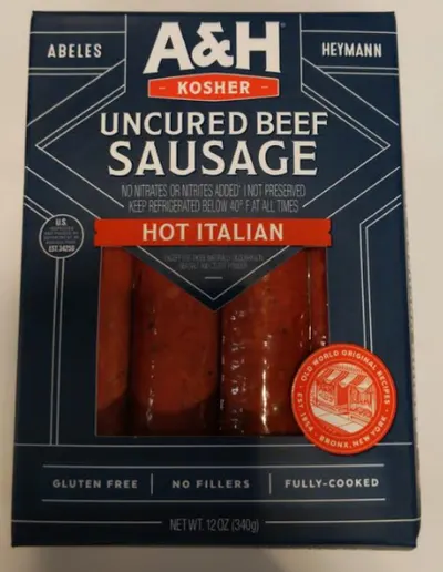 Uncured Hot Italian Beef Sausage