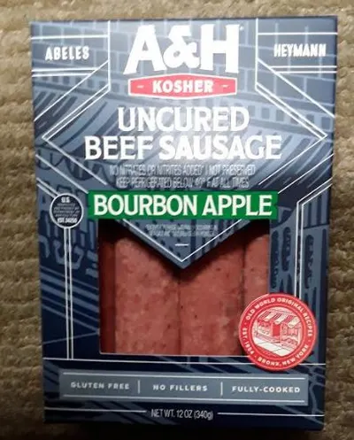Uncured Bourbon Apple Beef Sausage