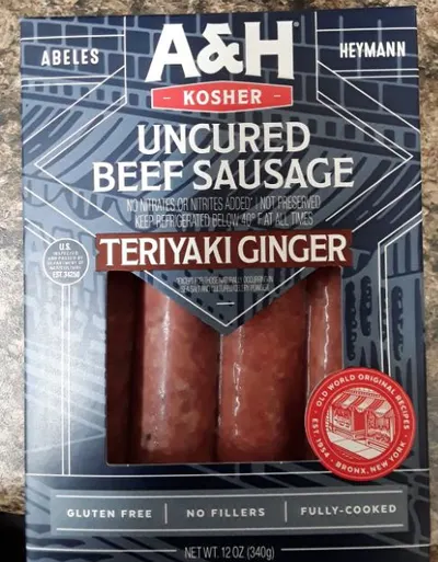 Uncured Teriyaki Ginger Beef Sausage