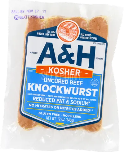 Uncured Reduced Fat & Sodium Beef Knockwurst