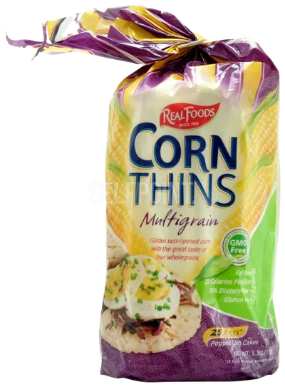 Corn Thins Multigrain Popped Corn Cakes 25 ct