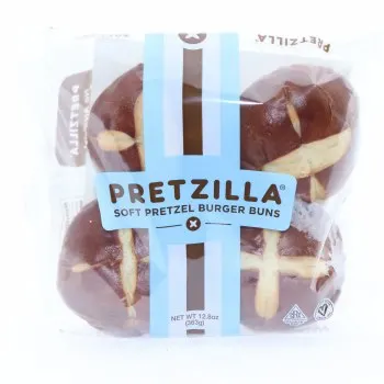 Soft Pretzel Burger Buns